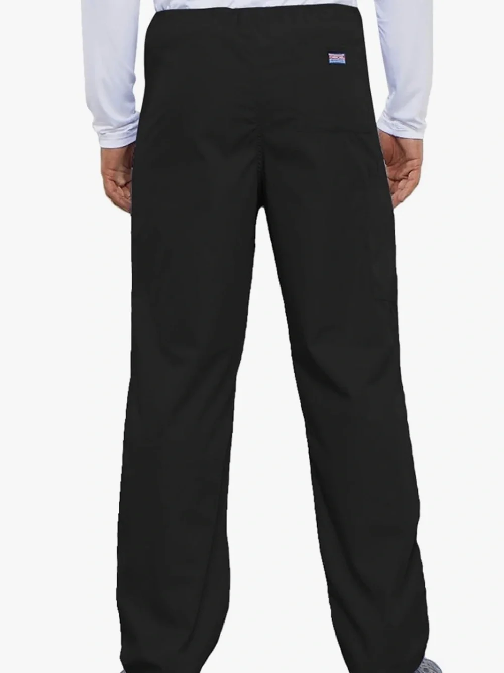 Cherokee Black Drawstring Cargo Pocket Pants Healthcare Uniform